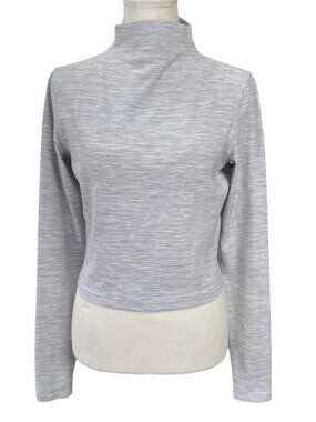 Lululemon All Aligned Mock Neck Long Sleeve Cropped Shirt Wee Are From Space Siz